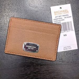 Michael Kors Jet Set Leather Card Holder